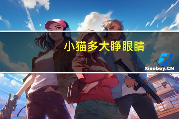 小猫多大睁眼睛