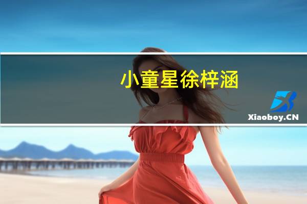 小童星徐梓涵（童星徐小小）