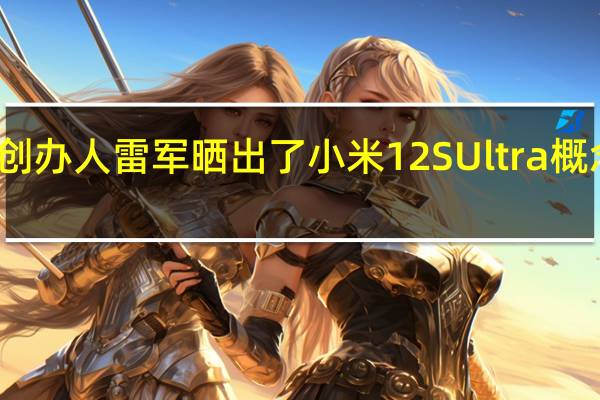 小米创办人雷军晒出了小米12SUltra概念机实拍照