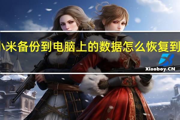 小米备份到电脑上的数据怎么恢复到手机上（小米备份到电脑）