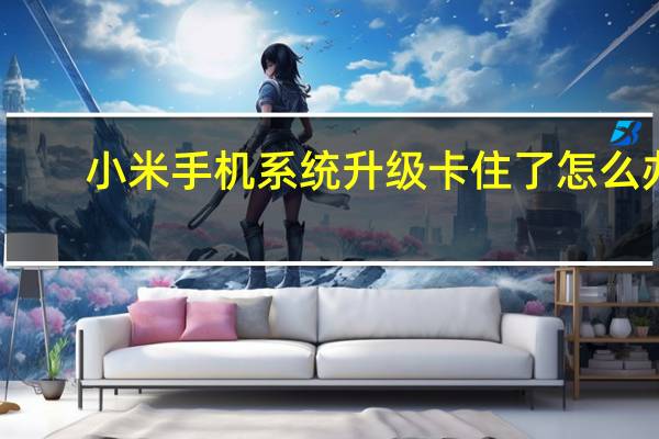 小米手机系统升级卡住了怎么办（小米手机系统升级卡住）