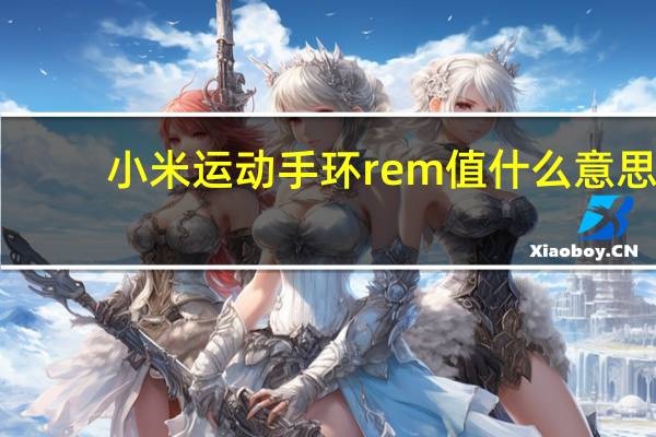 小米运动手环rem值什么意思