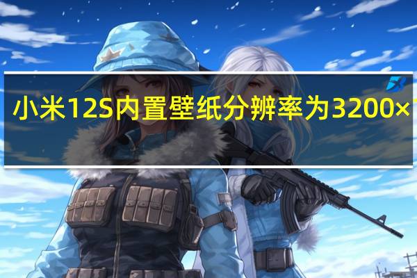 小米12S内置壁纸分辨率为3200×1440