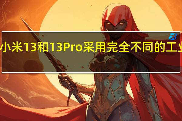 小米13和13 Pro采用完全不同的工业设计