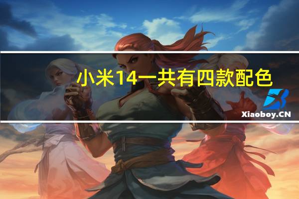 小米14一共有四款配色