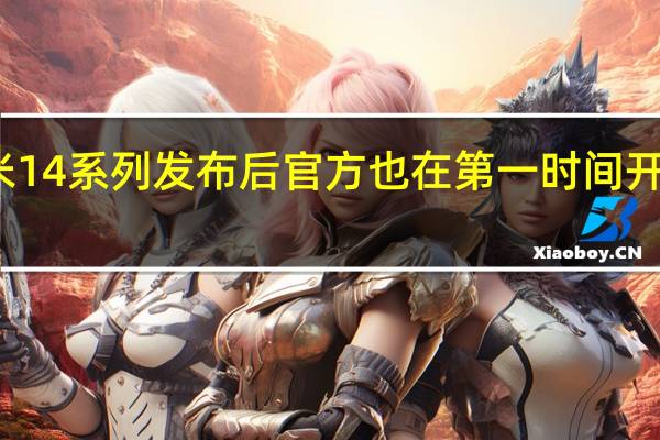 小米14系列发布后官方也在第一时间开启了预售