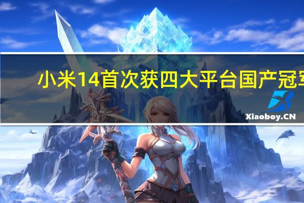 小米14首次获四大平台国产冠军