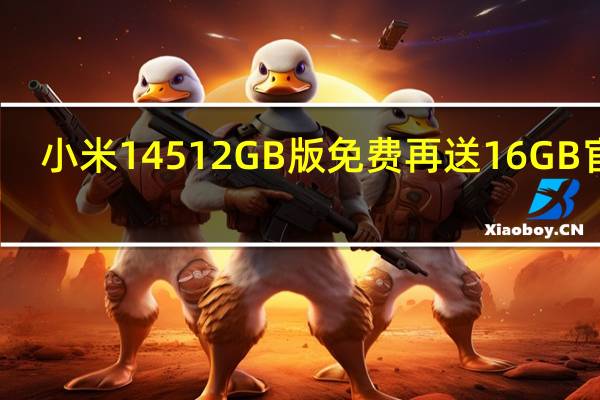 小米14 512GB版免费再送16GB 官方：随机小礼品