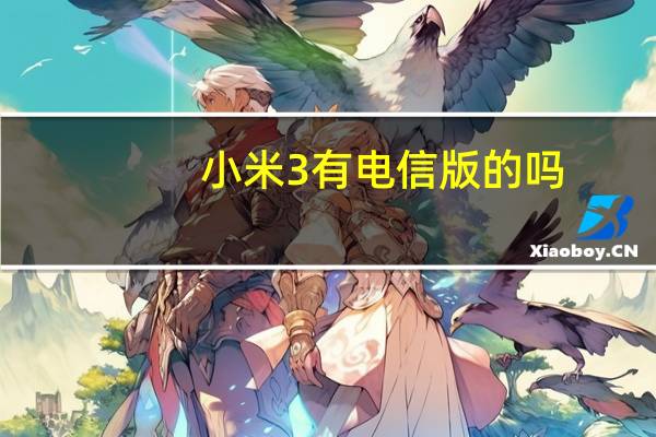 小米3有电信版的吗（小米3没有电信版）