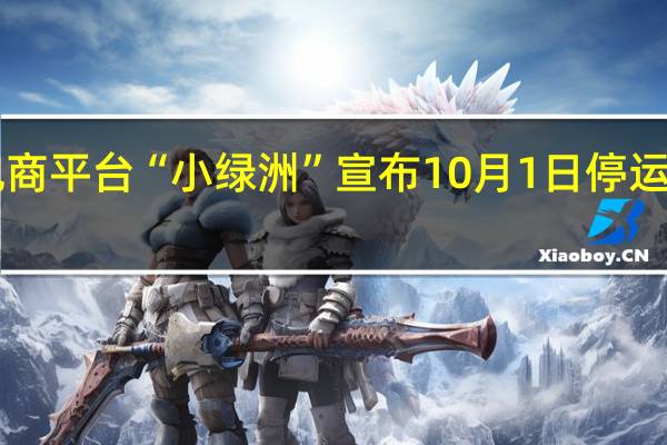 小红书旗下电商平台“小绿洲”宣布10月1日停运 10月31日正式关闭