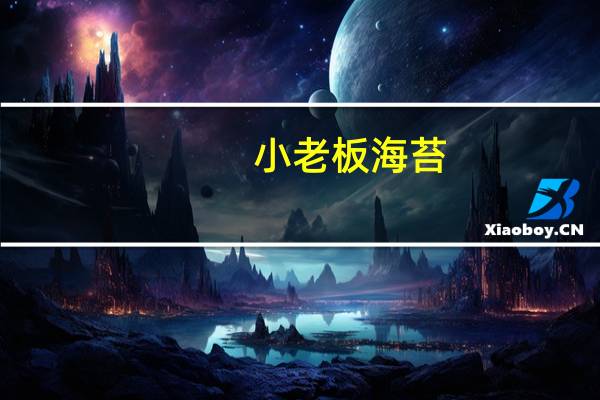 小老板 海苔(椰香味)卡路里是多少