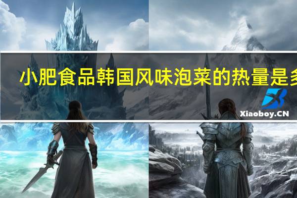 小肥食品 韩国风味泡菜的热量是多少