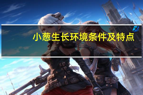 小葱生长环境条件及特点