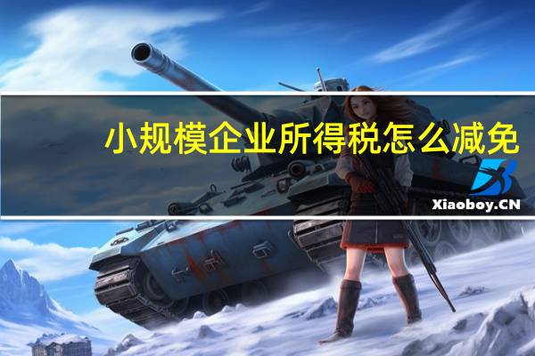 小规模企业所得税怎么减免（小规模企业所得税怎么计算）