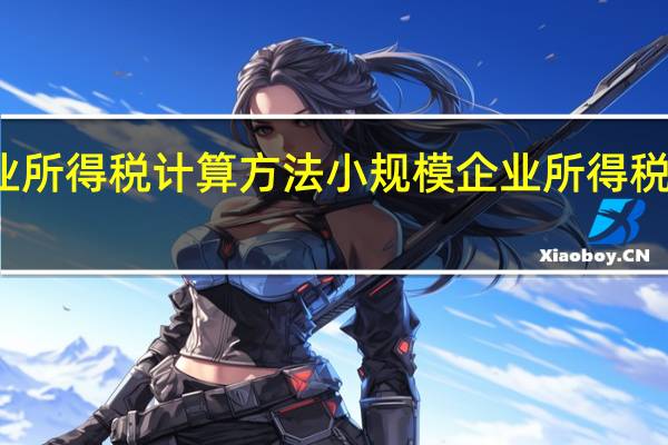 小规模企业所得税计算方法 小规模企业所得税计算方法是什么