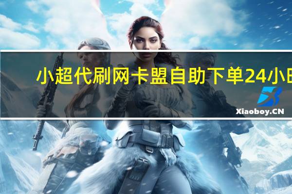 小超代刷网 卡盟自助下单24小时