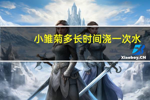 小雏菊多长时间浇一次水