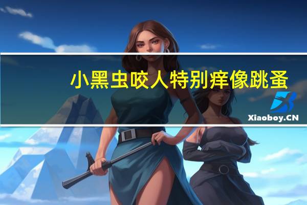 小黑虫咬人特别痒像跳蚤(黑蚊子)