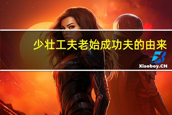 少壮工夫老始成功夫的由来