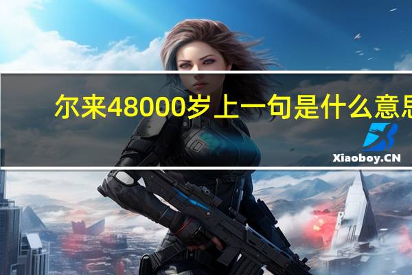 尔来48000岁上一句是什么意思