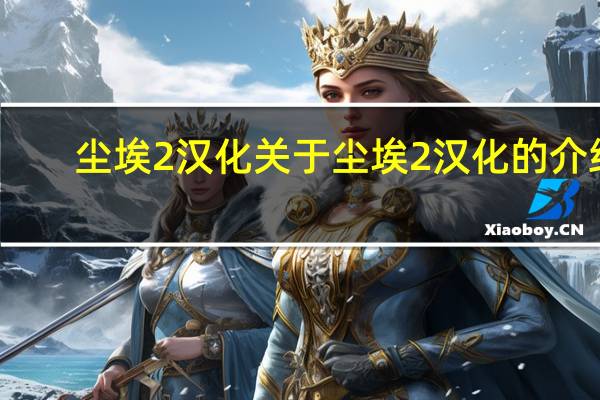 尘埃2汉化 关于尘埃2汉化的介绍