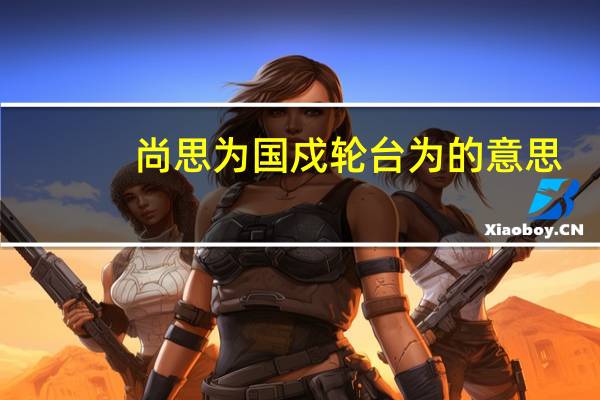 尚思为国戍轮台为的意思