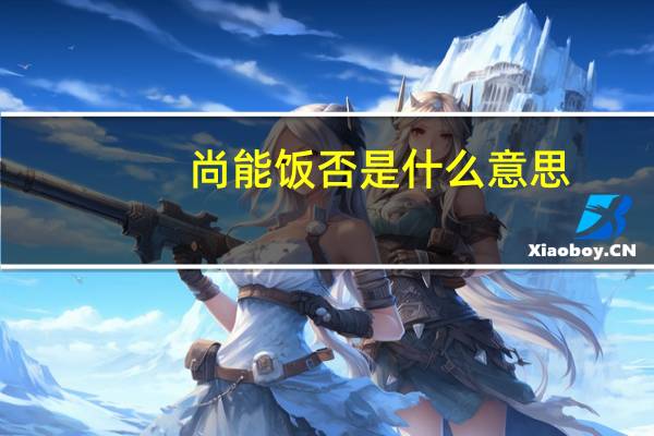 尚能饭否是什么意思