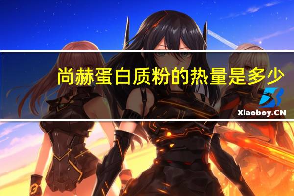 尚赫 蛋白质粉的热量是多少