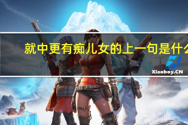 就中更有痴儿女的上一句是什么