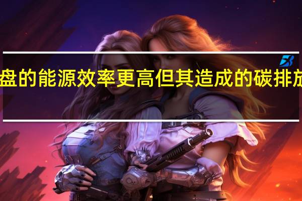 尽管固态硬盘的能源效率更高但其造成的碳排放却明显高于HDD