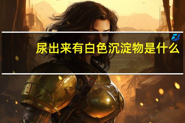 尿出来有白色沉淀物是什么（尿出来有白色沉淀物）