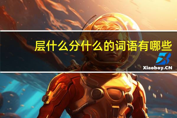 层什么分什么的词语有哪些?