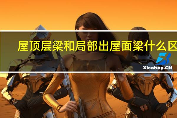 屋顶层梁和局部出屋面梁什么区别