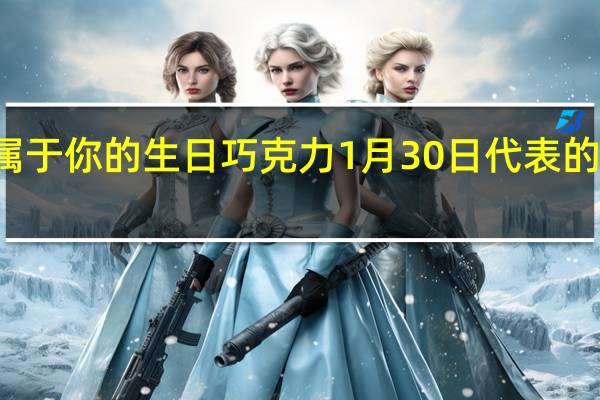 属于你的生日巧克力1月30日代表的巧克力