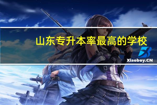 山东专升本率最高的学校