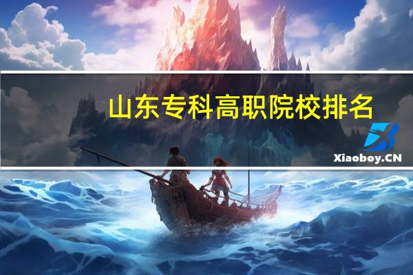 山东专科高职院校排名