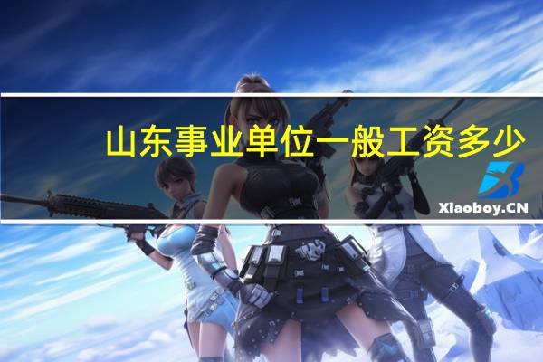 山东事业单位一般工资多少