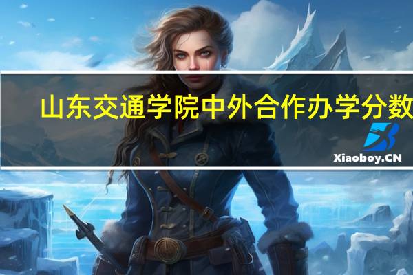山东交通学院中外合作办学分数线
