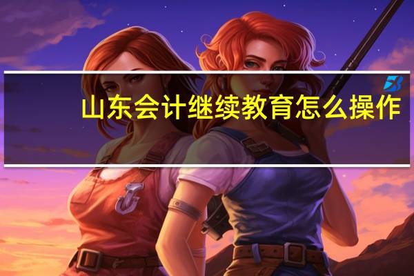 山东会计继续教育怎么操作