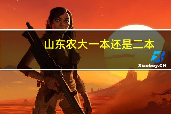 山东农大一本还是二本