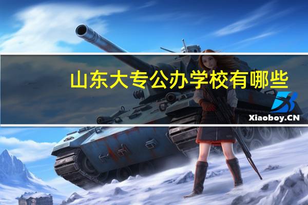 山东大专公办学校有哪些