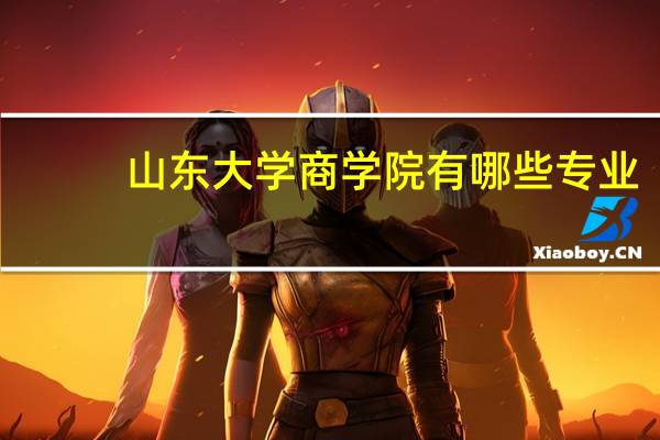 山东大学商学院有哪些专业