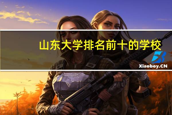 山东大学排名前十的学校