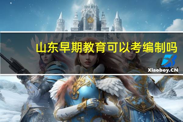 山东早期教育可以考编制吗