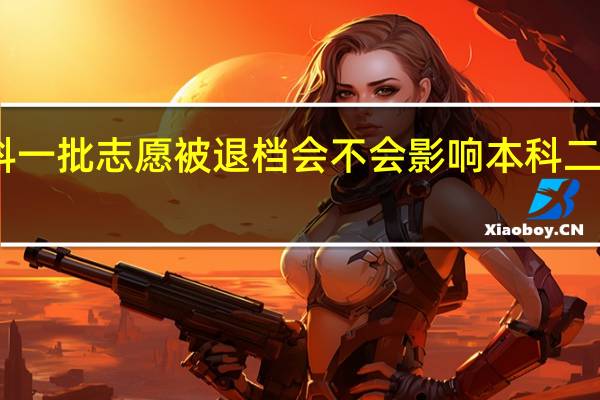 山东本科一批志愿被退档会不会影响本科二批志愿的录取
