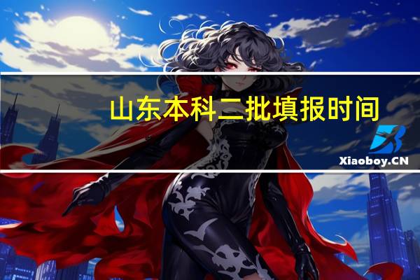 山东本科二批填报时间