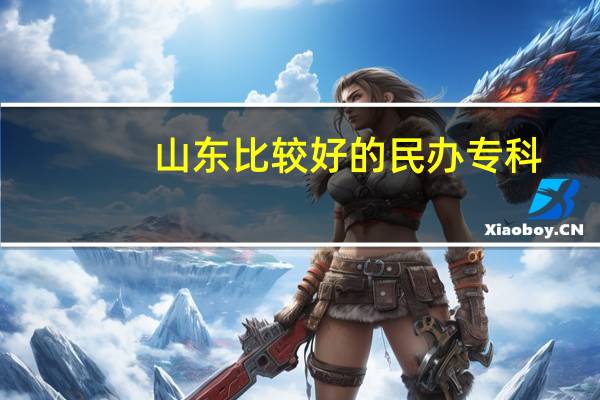 山东比较好的民办专科
