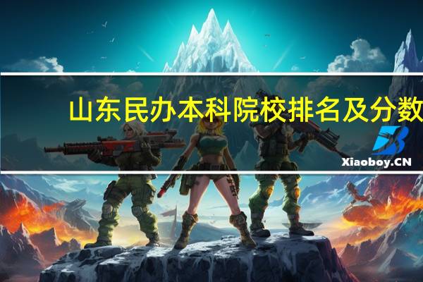 山东民办本科院校排名及分数