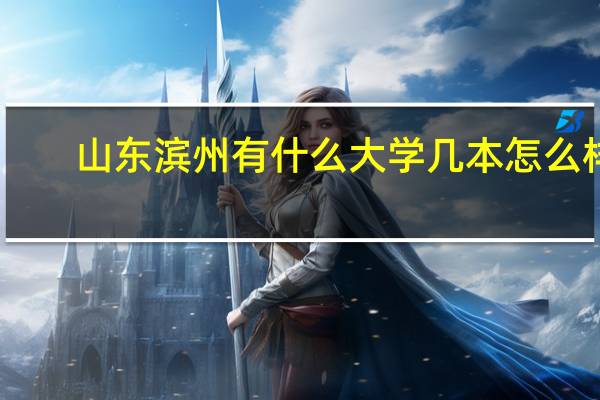 山东滨州有什么大学几本怎么样