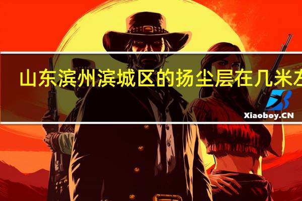 山东滨州滨城区的扬尘层在几米左右